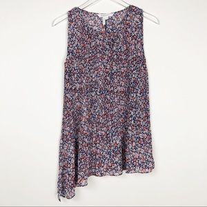 BCBGeneration Sleeveless Floral Tunic Top Size S